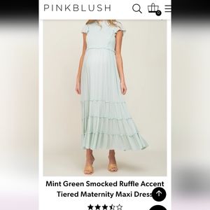 Maternity Mint Green Maxi New, Never Worn